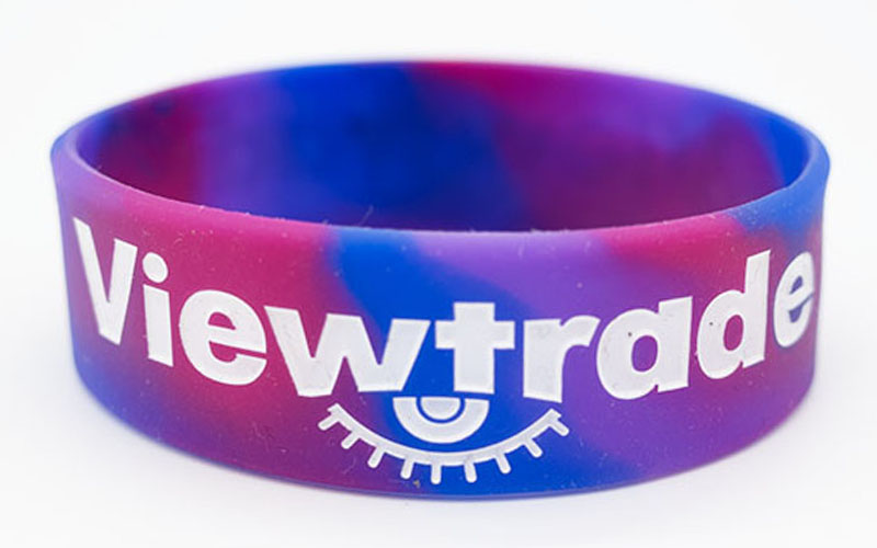 デボス加工シリコンリストバンド・幅20mm・1色印刷