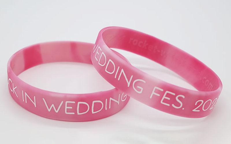 シルク印刷シリコンリストバンド・幅15mm・1色印刷