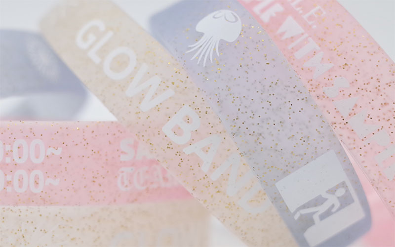 本体ラメ入りラバーバンド