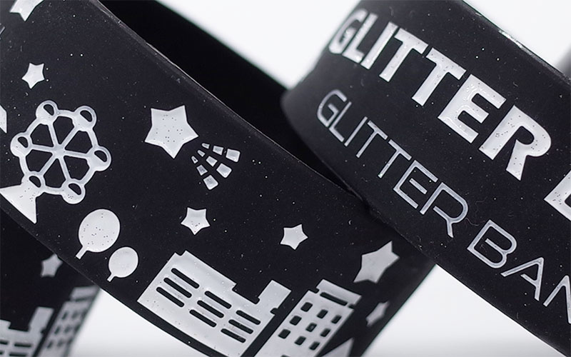 グリッターシリコンリストバンド