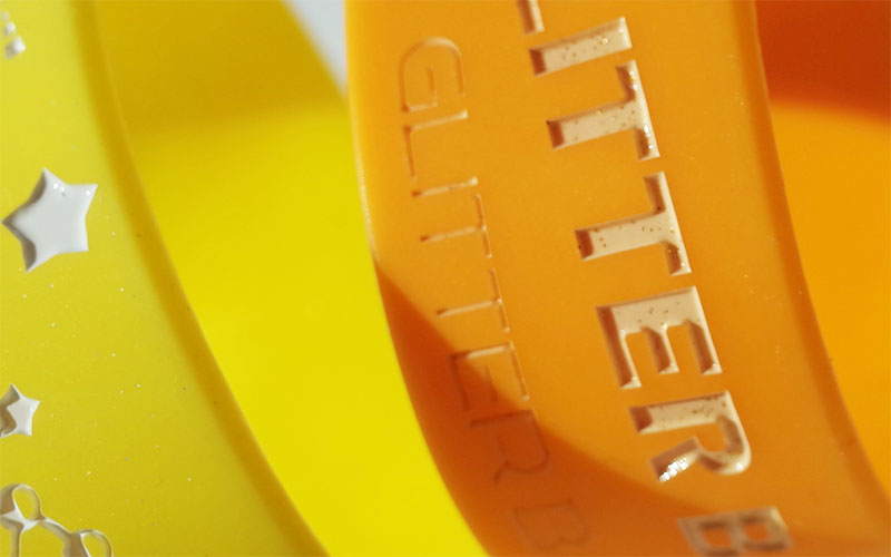 ラメ入りラバーバンド