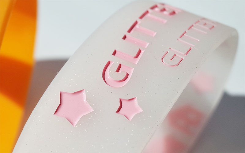 クリアグリッターリストバンド