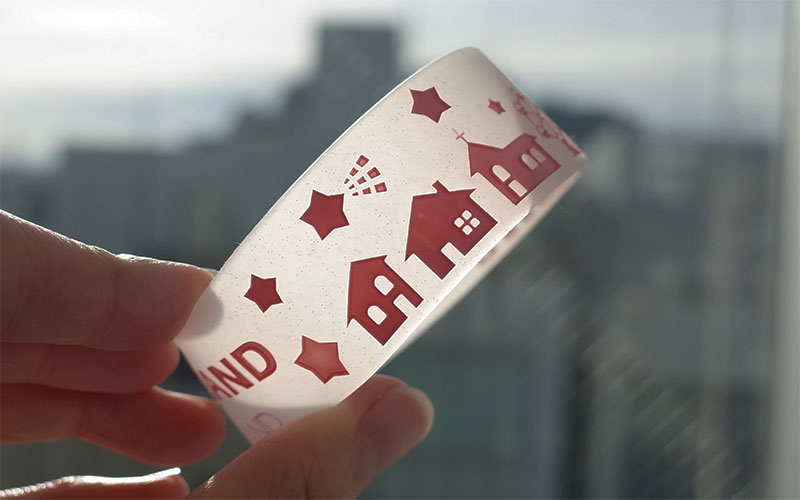 ラメ入り半透明ラバーバンド