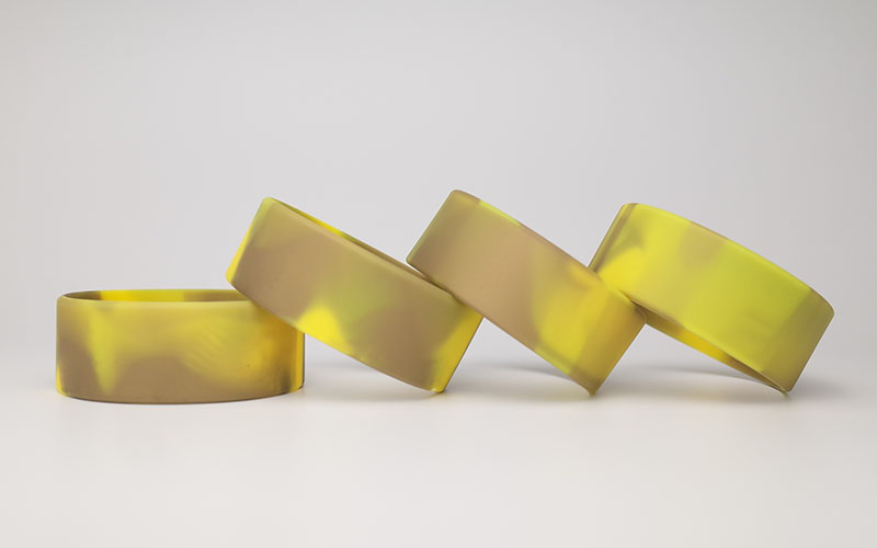 金色＋黄色のマーブル