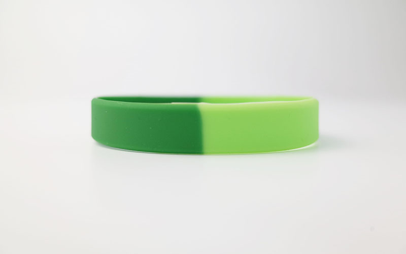 緑ツートーンラバーバンド