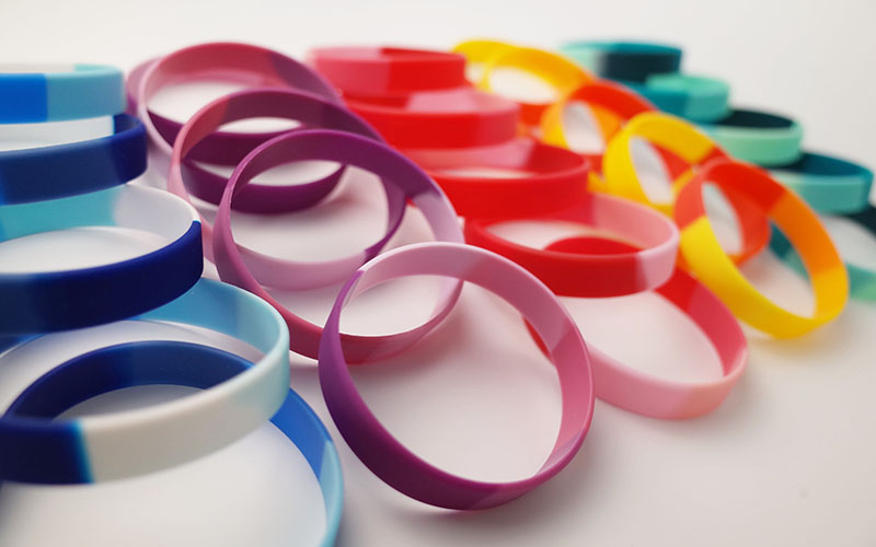 グラデーション風リストバンド