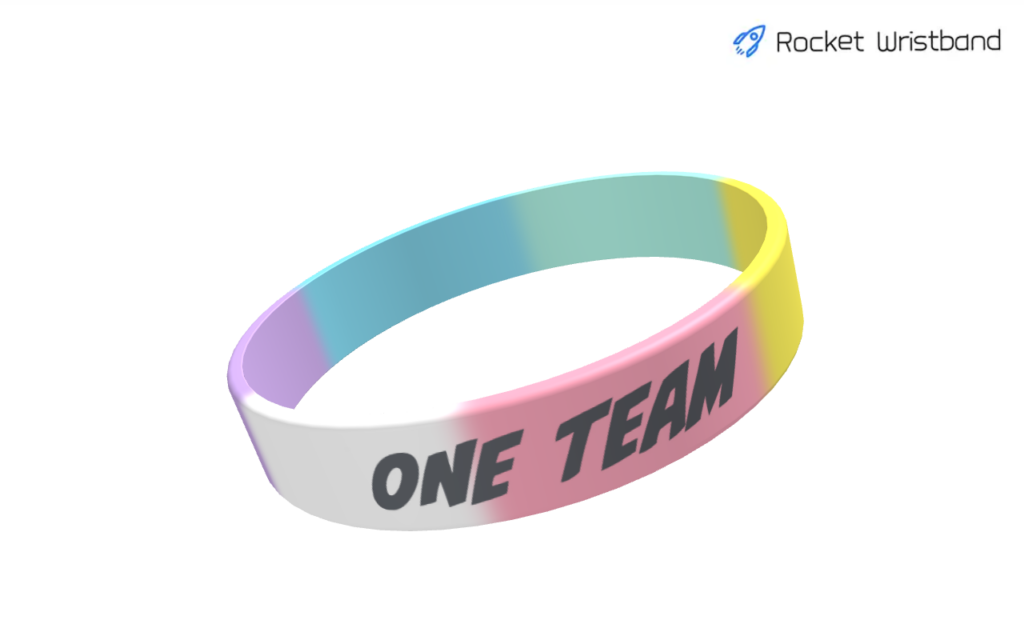 シリコンリストバンド-ONE TEAM